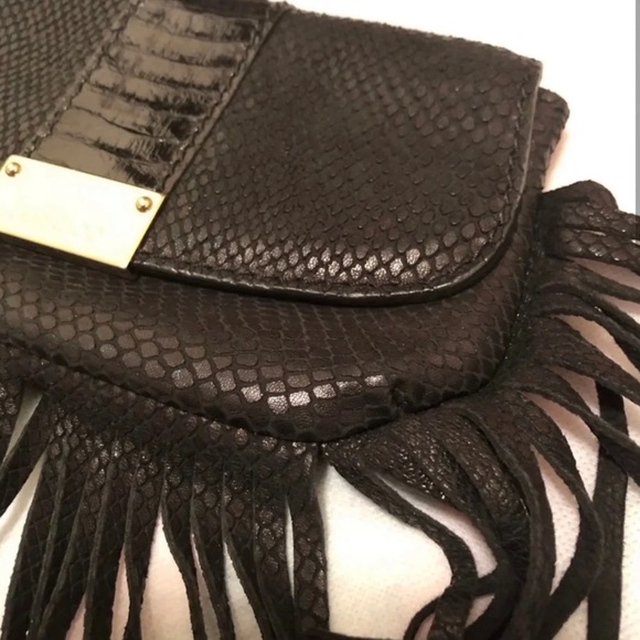 Fringed Snakeskin Jimmy Choo Wristlet - Picture 6 of 7